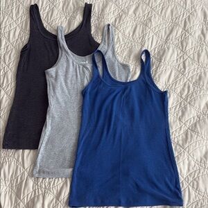 Women's Old Navy Cami Set - Charcoal Gray, Heather Gray, Royal Blue - Size Small